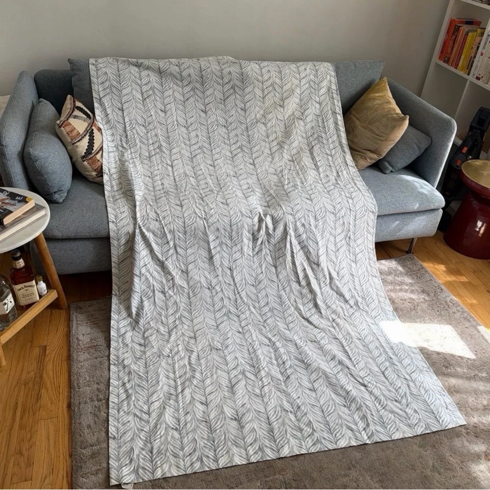 West Elm Woodlands print 100% cotton curtain panels